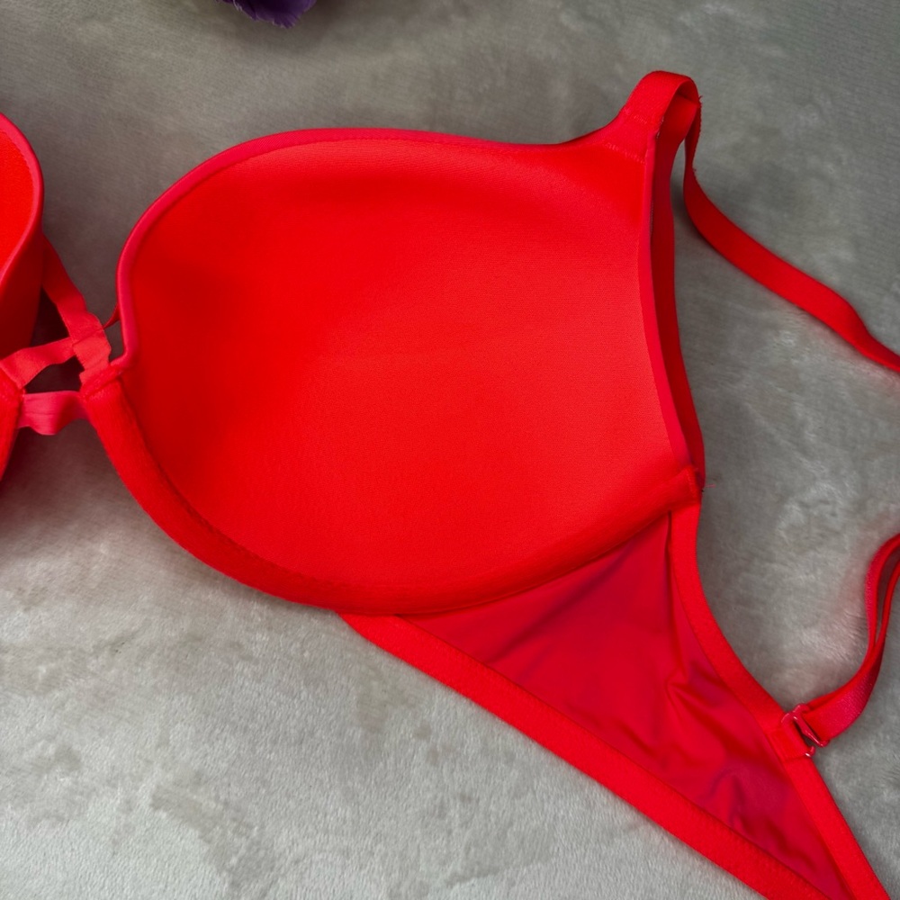 NEW Victoria’s Secret Bright Orange Strappy Bra - Picture 14 of 16